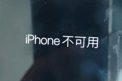 林西苹果服务网点分享锁屏界面显示“iPhone 不可用”如何解决 